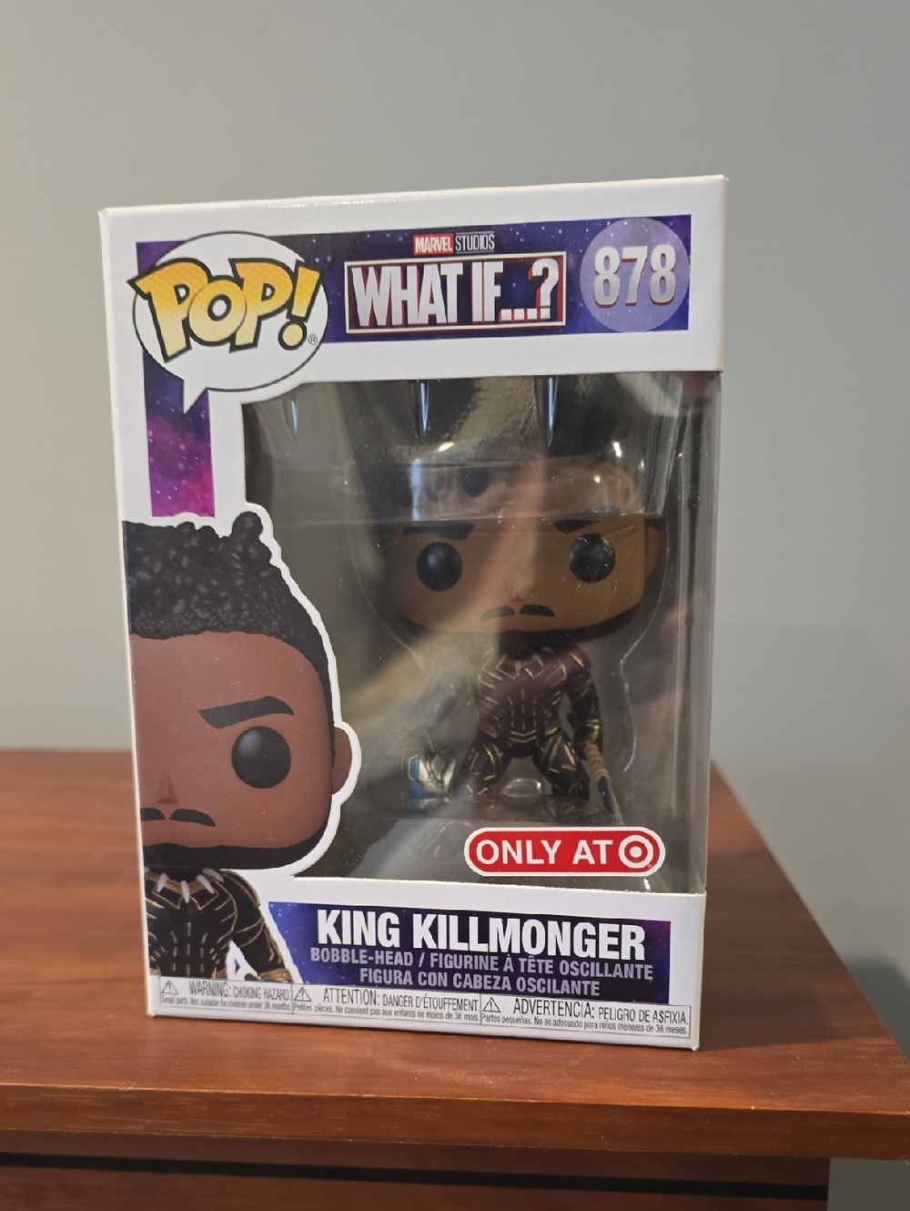 Funko Pop! King Killmonger - Black, Gold & Purple Accent